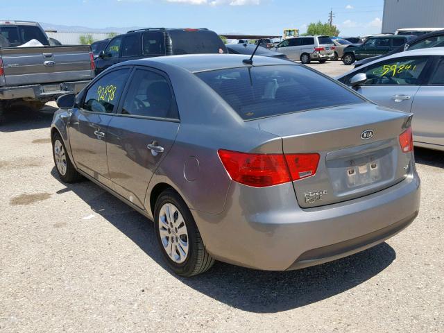 KNAFU4A29C5564160 - 2012 KIA FORTE EX SILVER photo 3