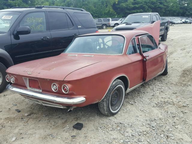 40927W254532 - 1964 CHEVROLET COR MONZA RED photo 4