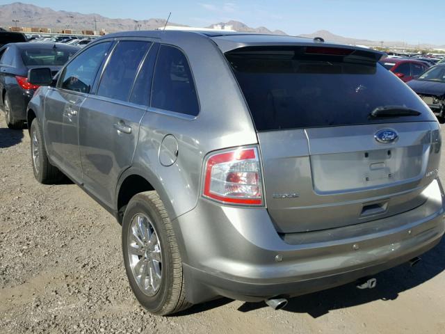 2FMDK39C58BB46247 - 2008 FORD EDGE LIMIT SILVER photo 3