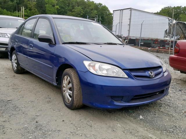 2HGES16364H580980 - 2004 HONDA CIVIC DX V BLUE photo 1