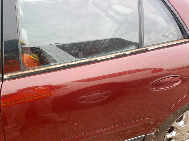 2G4WF5213W1545369 - 1998 BUICK REGAL GS Бордовый фото 10