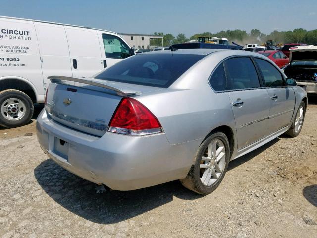 2G1WC5EM3B1200445 - 2011 CHEVROLET IMPALA LTZ SILVER photo 4