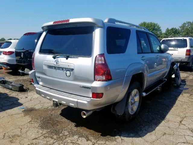 JTEZT17R538000313 - 2003 TOYOTA 4RUNNER LI SILVER photo 4