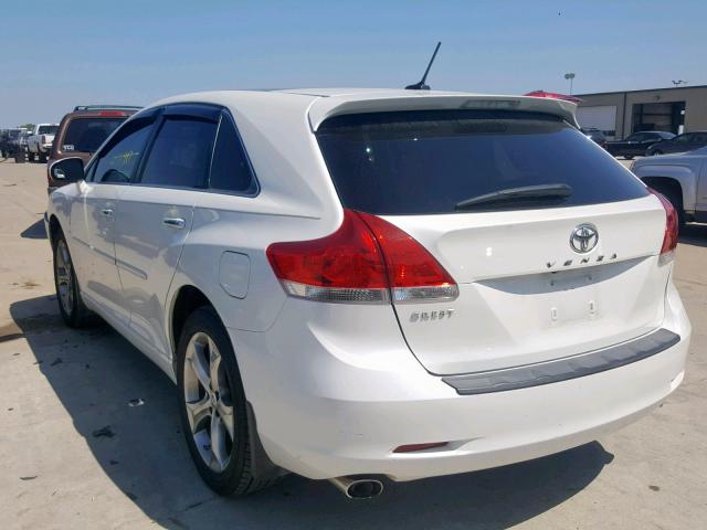 4T3ZK3BB4AU025563 - 2010 TOYOTA VENZA WHITE photo 3