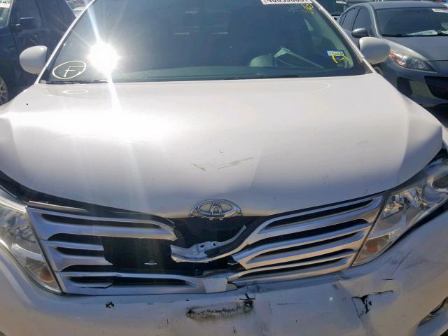 4T3ZK3BB4AU025563 - 2010 TOYOTA VENZA WHITE photo 7