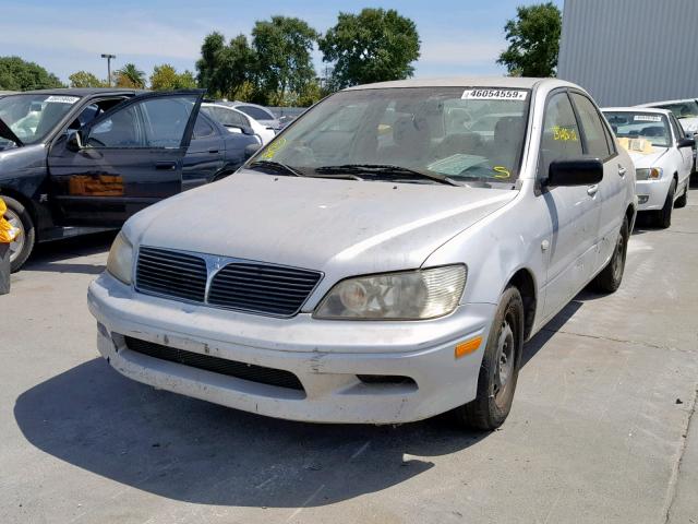 JA3AJ26E52U015300 - 2002 MITSUBISHI LANCER ES GRAY photo 2