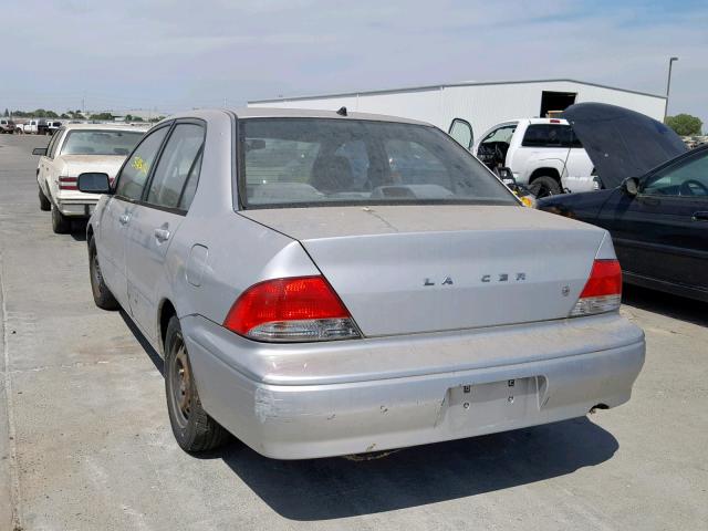 JA3AJ26E52U015300 - 2002 MITSUBISHI LANCER ES GRAY photo 3