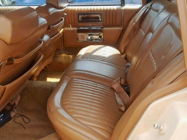 1G6DW51Y8JR762929 - 1988 CADILLAC BROUGHAM TAN photo 6