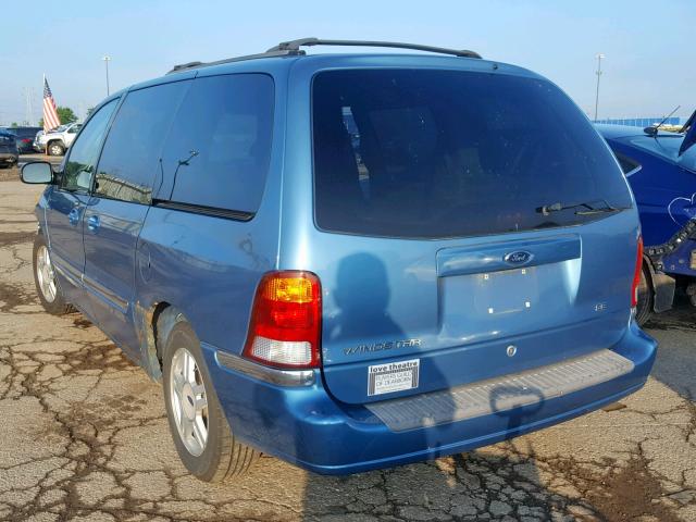 2FMZA52412BB46339 - 2002 FORD WINDSTAR S BLUE photo 3