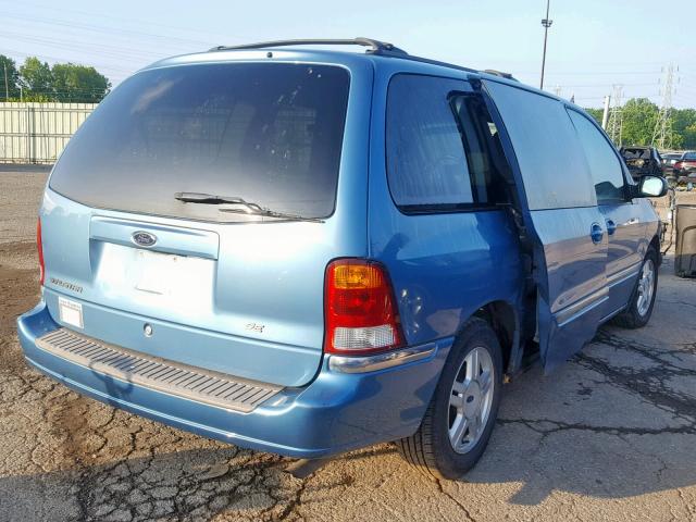 2FMZA52412BB46339 - 2002 FORD WINDSTAR S BLUE photo 4