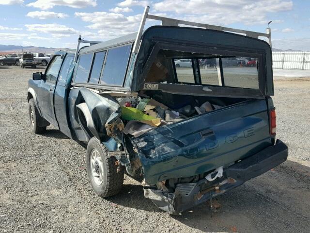 1B7GG23X6PS277877 - 1993 DODGE DAKOTA GREEN photo 3