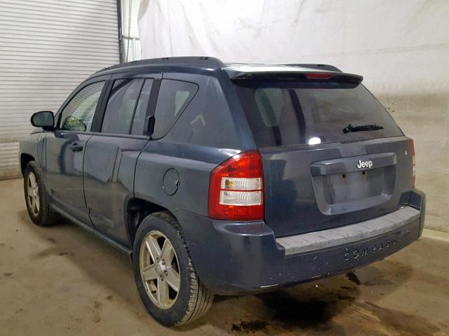 1J8FT47WX7D156254 - 2007 JEEP COMPASS BLUE photo 3