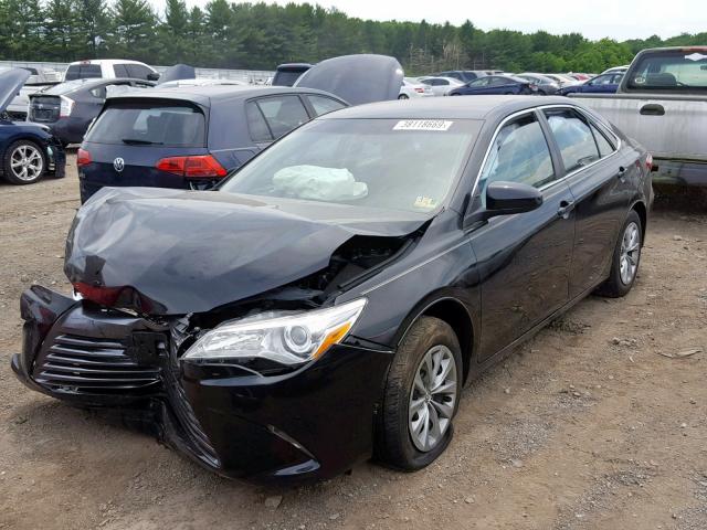 4T4BF1FK1FR447266 - 2015 TOYOTA CAMRY LE BLACK photo 2