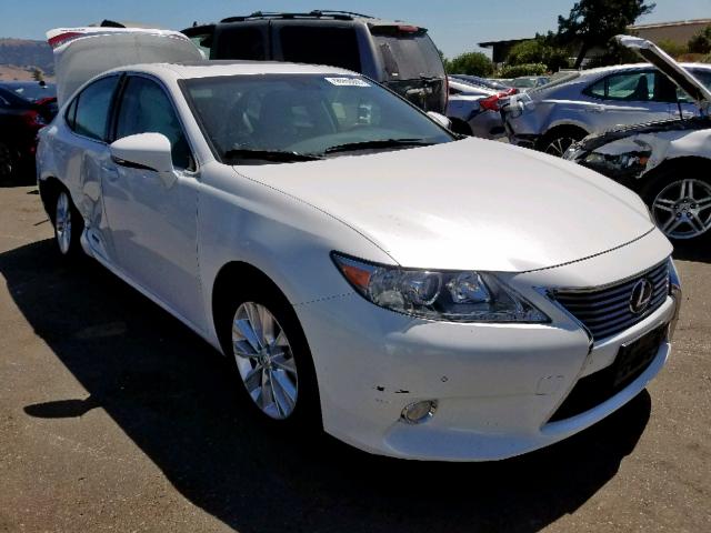 JTHBW1GG0E2059446 - 2014 LEXUS ES 300H WHITE photo 1