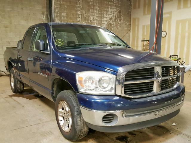 1D7HU18P57S106981 - 2007 DODGE RAM 1500 S BLUE photo 1