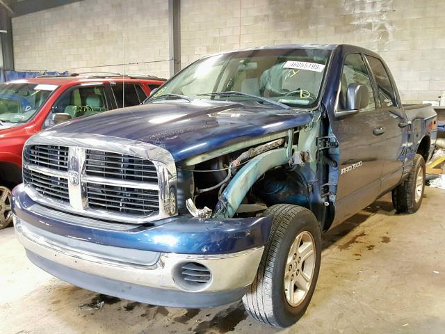 1D7HU18P57S106981 - 2007 DODGE RAM 1500 S BLUE photo 2