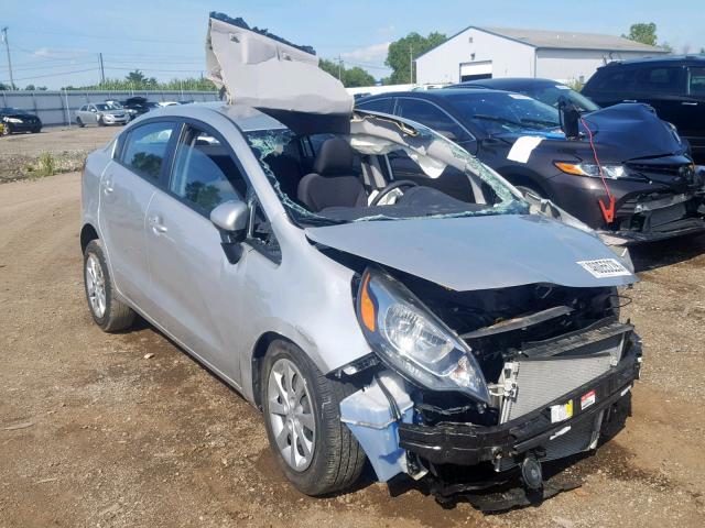 KNADM4A31D6191997 - 2013 KIA RIO LX SILVER photo 1