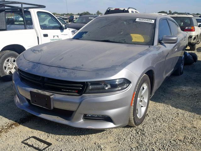 2C3CDXHG5GH129602 - 2016 DODGE CHARGER SX SILVER photo 2