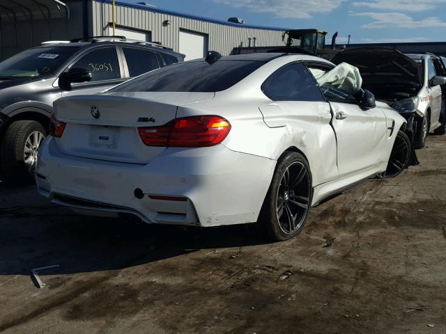 WBS3R9C57FK333915 - 2015 BMW M4 WHITE photo 4