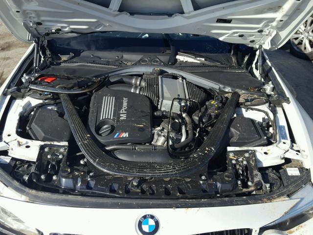 WBS3R9C57FK333915 - 2015 BMW M4 WHITE photo 7