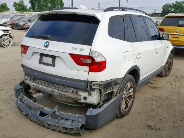 WBXPA93494WC32703 - 2004 BMW X3 3.0I WHITE photo 4