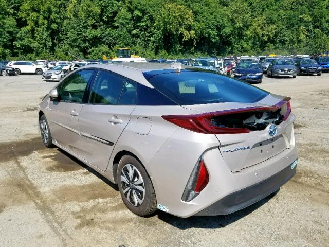 JTDKARFP6H3066044 - 2017 TOYOTA PRIUS PRIM 灰色 照片 3