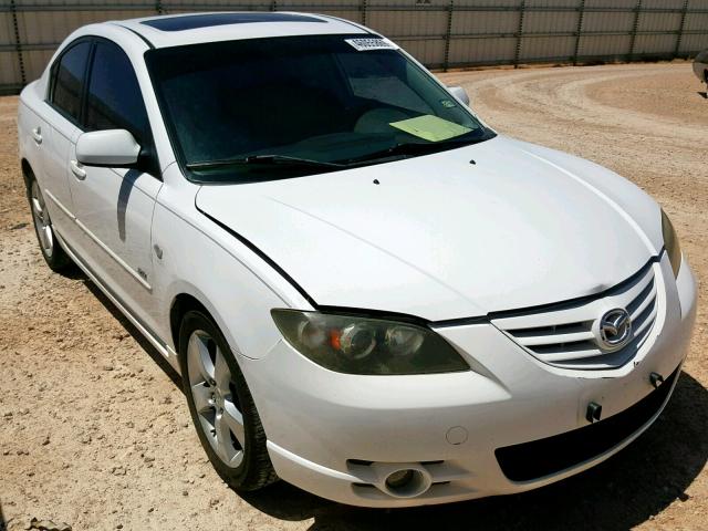 JM1BK323451257756 - 2005 MAZDA 3 S WHITE photo 1