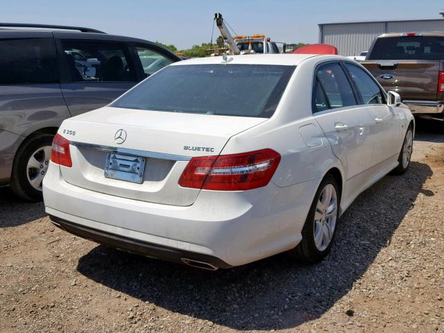 WDDHF2EB4BA507929 - 2011 MERCEDES-BENZ E 350 BLUE WHITE photo 4