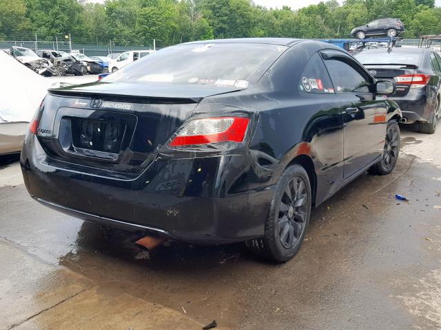 2HGFG12879H538283 - 2009 HONDA CIVIC EX BLACK photo 4