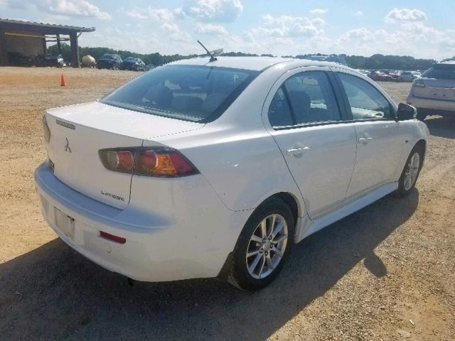 JA32U2FU9FU025448 - 2015 MITSUBISHI LANCER ES WHITE photo 4