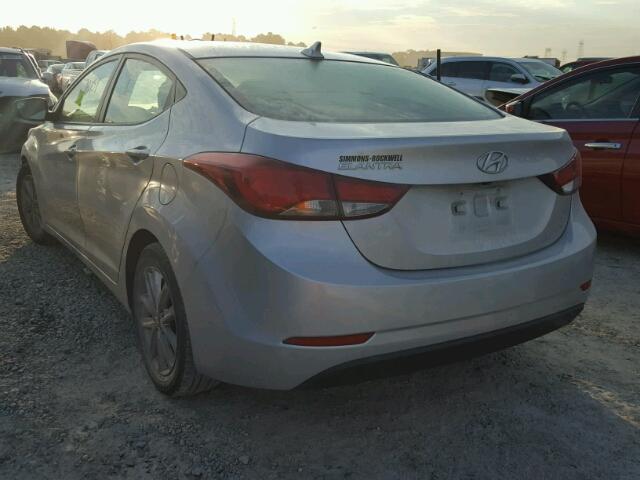 5NPDH4AE7EH468233 - 2014 HYUNDAI ELANTRA SE SILVER photo 3