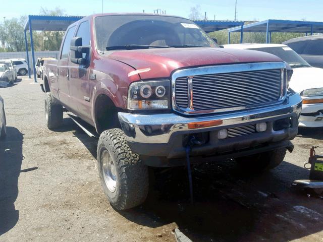 1FTSW31PX4EB67169 - 2004 FORD F350 SRW S BURGUNDY photo 1