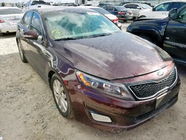 5XXGN4A77EG305052 - 2014 KIA OPTIMA EX PURPLE photo 1