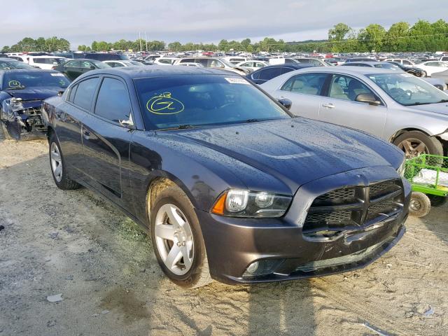 2C3CDXATXEH368034 - 2014 DODGE CHARGER PO GRAY photo 1