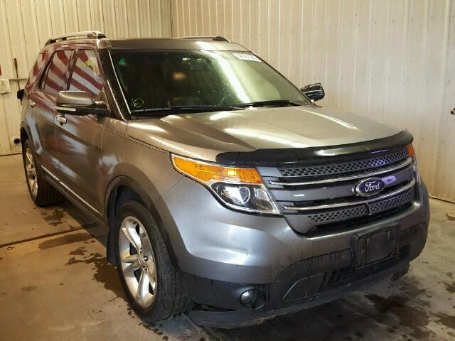 1FM5K8F88DGC20331 - 2013 FORD EXPLORER L GRAY photo 1