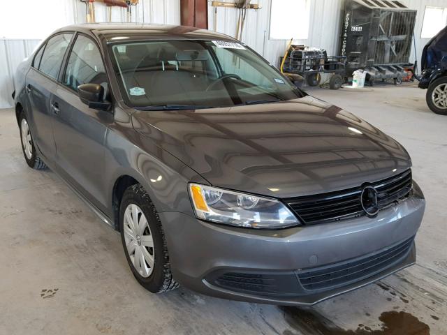 3VW2K7AJ0DM270980 - 2013 VOLKSWAGEN JETTA BASE Մոխրագույն լուսանկար 1