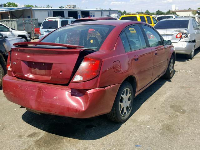 1G8AJ54F75Z118072 - 2005 SATURN ION LEVEL BURGUNDY photo 4