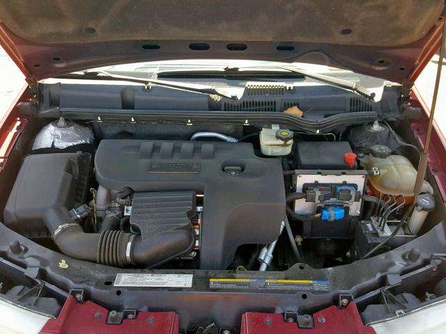 1G8AJ54F75Z118072 - 2005 SATURN ION LEVEL BURGUNDY photo 7