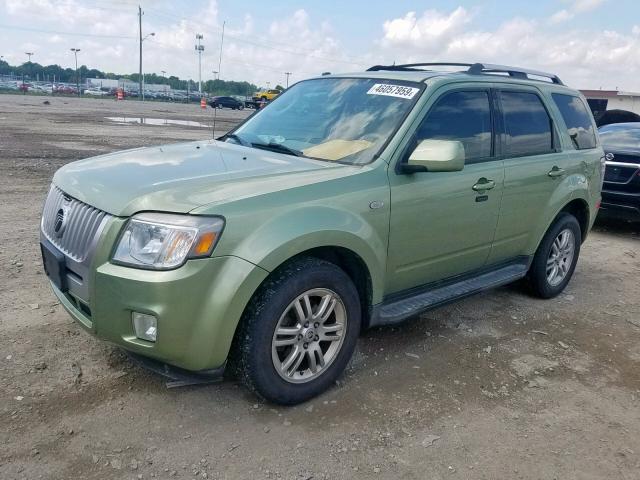 4M2CU87769KJ10324 - 2009 MERCURY MARINER PR GREEN photo 2