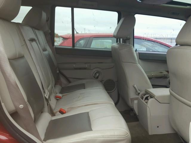 1J8HG58227C591581 - 2007 JEEP COMMANDER MAROON photo 6