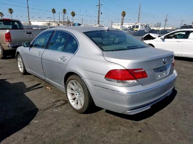 WBAHL83506DT04461 - 2006 BMW 750 I SILVER photo 3