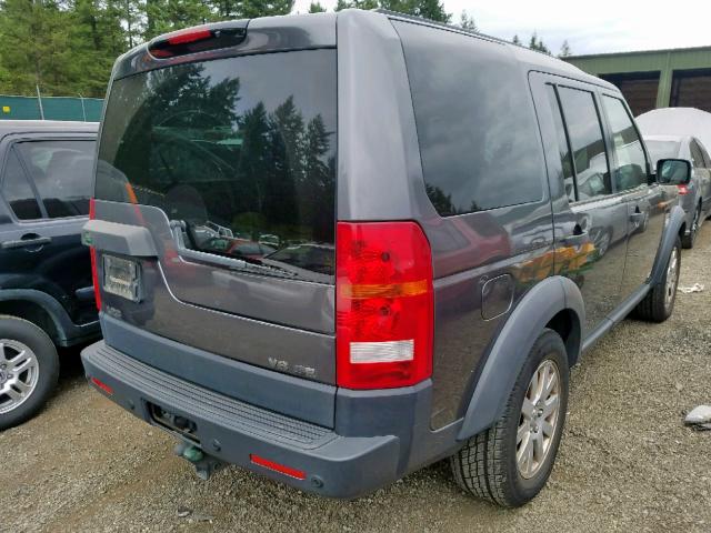 SALAE25405A321916 - 2005 LAND ROVER LR3 SE GRAY photo 4