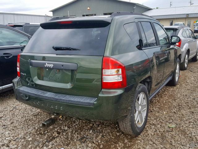 1J8FF47W27D211643 - 2007 JEEP COMPASS GREEN photo 4