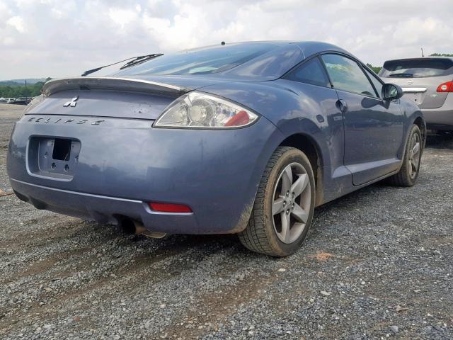 4A3AK24F37E024456 - 2007 MITSUBISHI ECLIPSE GS BLUE photo 4