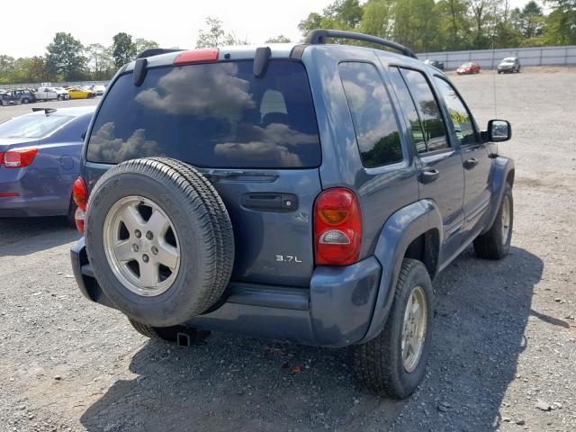 1J4GL58KX2W317206 - 2002 JEEP LIBERTY LI BLUE photo 4