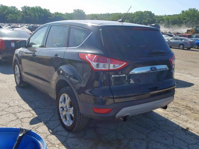 1FMCU9HX9DUC52699 - 2013 FORD ESCAPE SEL BLACK photo 3