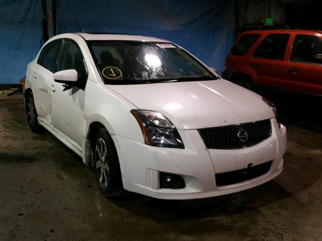 3N1AB6APXCL676012 - 2012 NISSAN SENTRA 2.0 WHITE photo 1