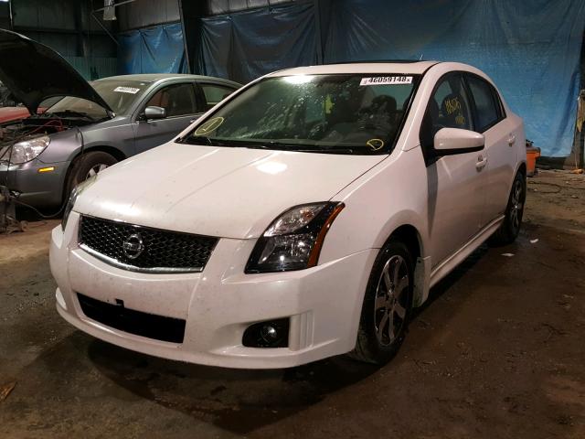 3N1AB6APXCL676012 - 2012 NISSAN SENTRA 2.0 WHITE photo 2