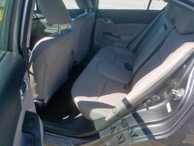 19XFB2F91DE065975 - 2013 HONDA CIVIC EXL 灰色 照片 6