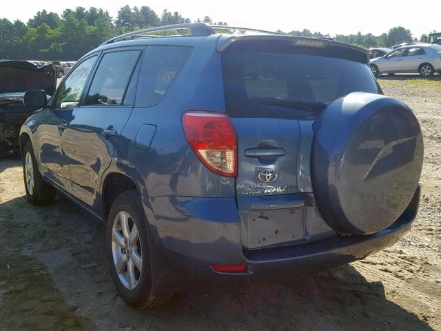 JTMBD31V786080687 - 2008 TOYOTA RAV4 LIMIT BLUE photo 3